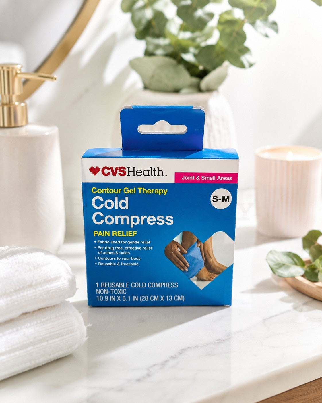 CVS Health Contour Gel Therapy Cold Compress Pain Relief S-M Lot of 12 Casepack