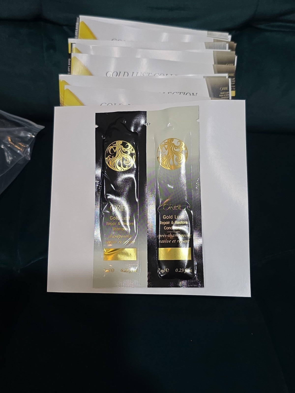 12 Oribe Gold Lust Repair Restore Shampoo Conditioner 7mL Sample Pack SetsNew