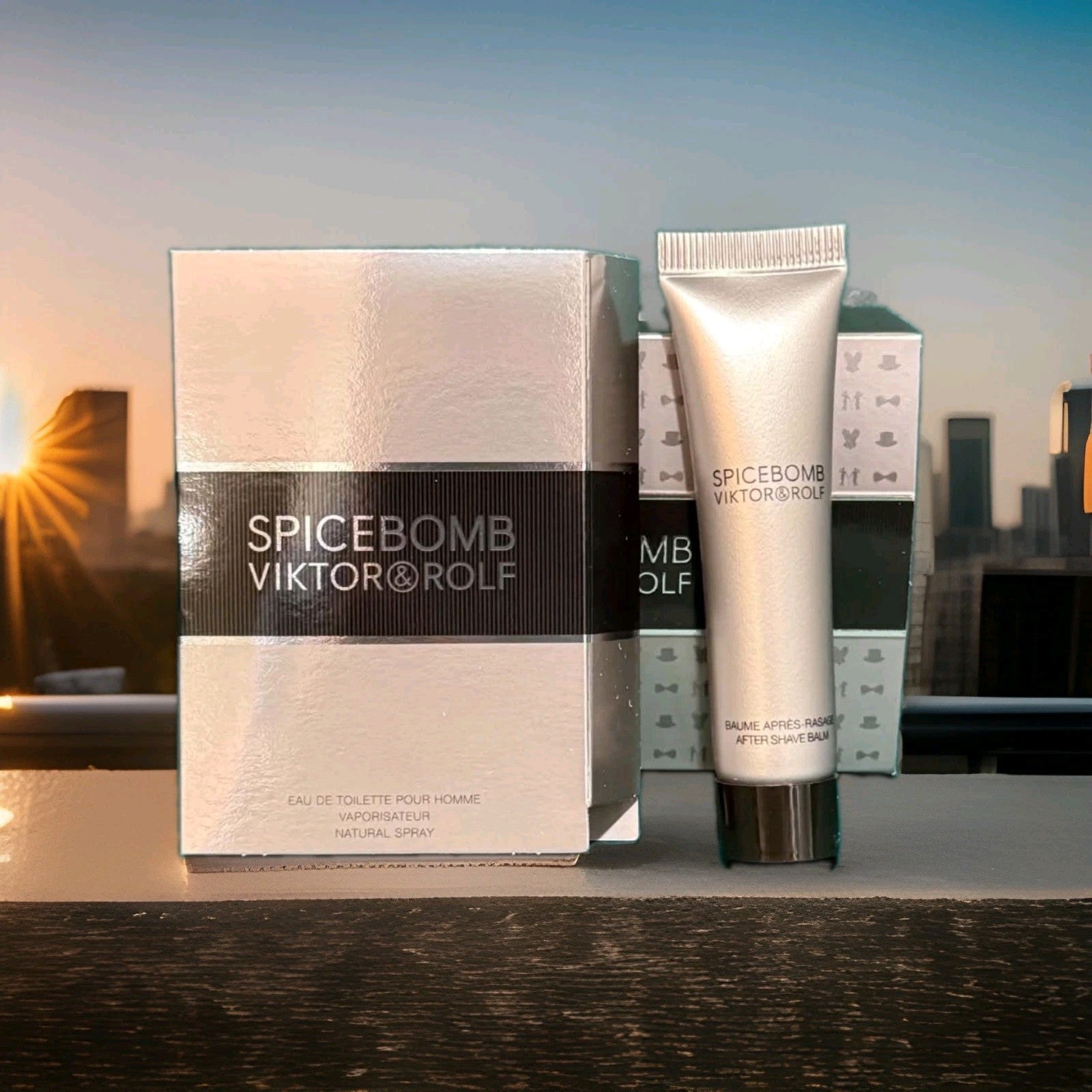 Lot of 3 Viktor & Rolf Spicebomb Mens EDT Cologne & After Shave Balm Gift Sets