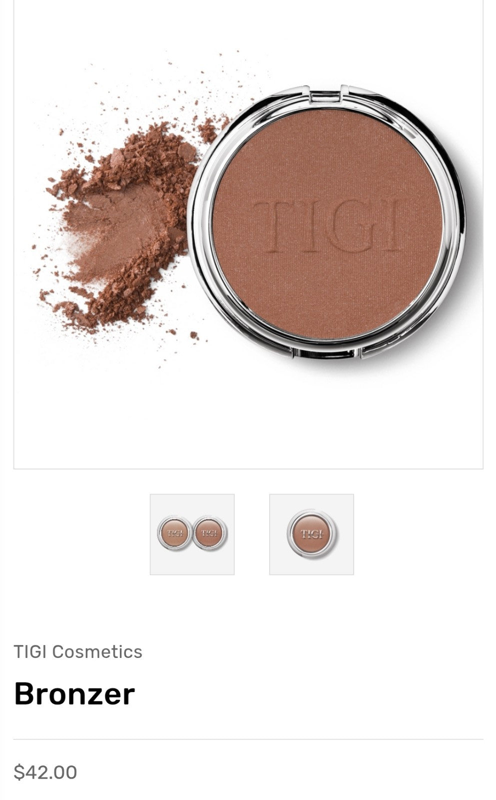 TIGI Bronzer Glamour Cosmetics Beauty Glossy Sun-Kissed New In Box3