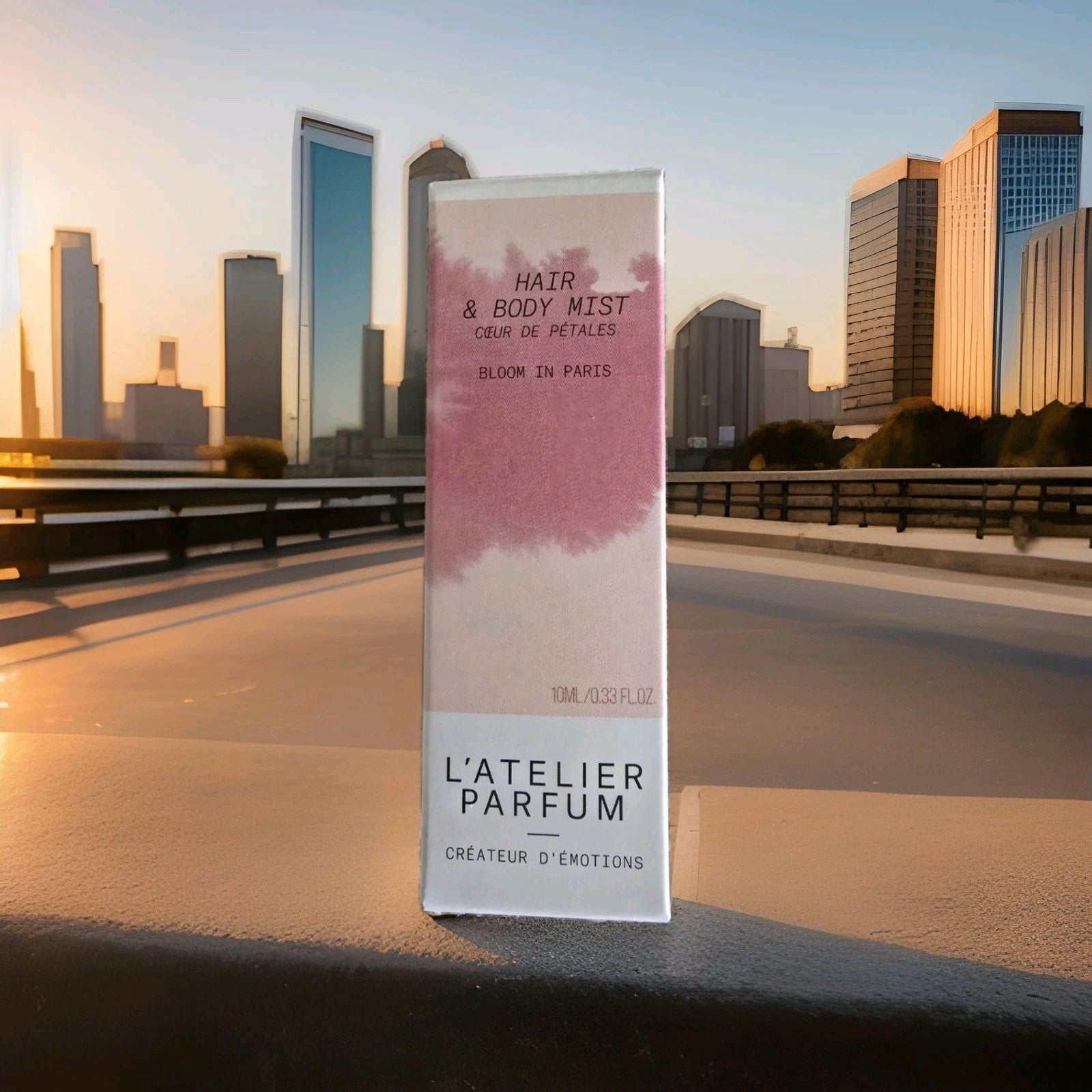 L'Atelier Hair and Body Mist * Bloom in Paris* 0.33 oz 10ML Spray ,New In Box.