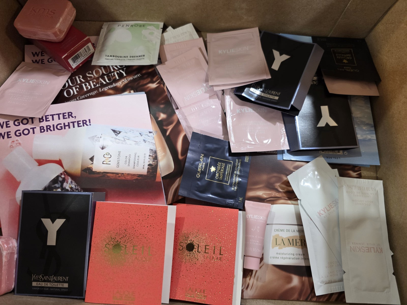100-Piece Luxury Beauty Sample Reseller Lot – La Mer, YSL & More