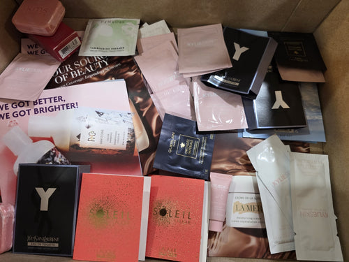 100-Piece Luxury Beauty Sample Reseller Lot – La Mer, YSL & More