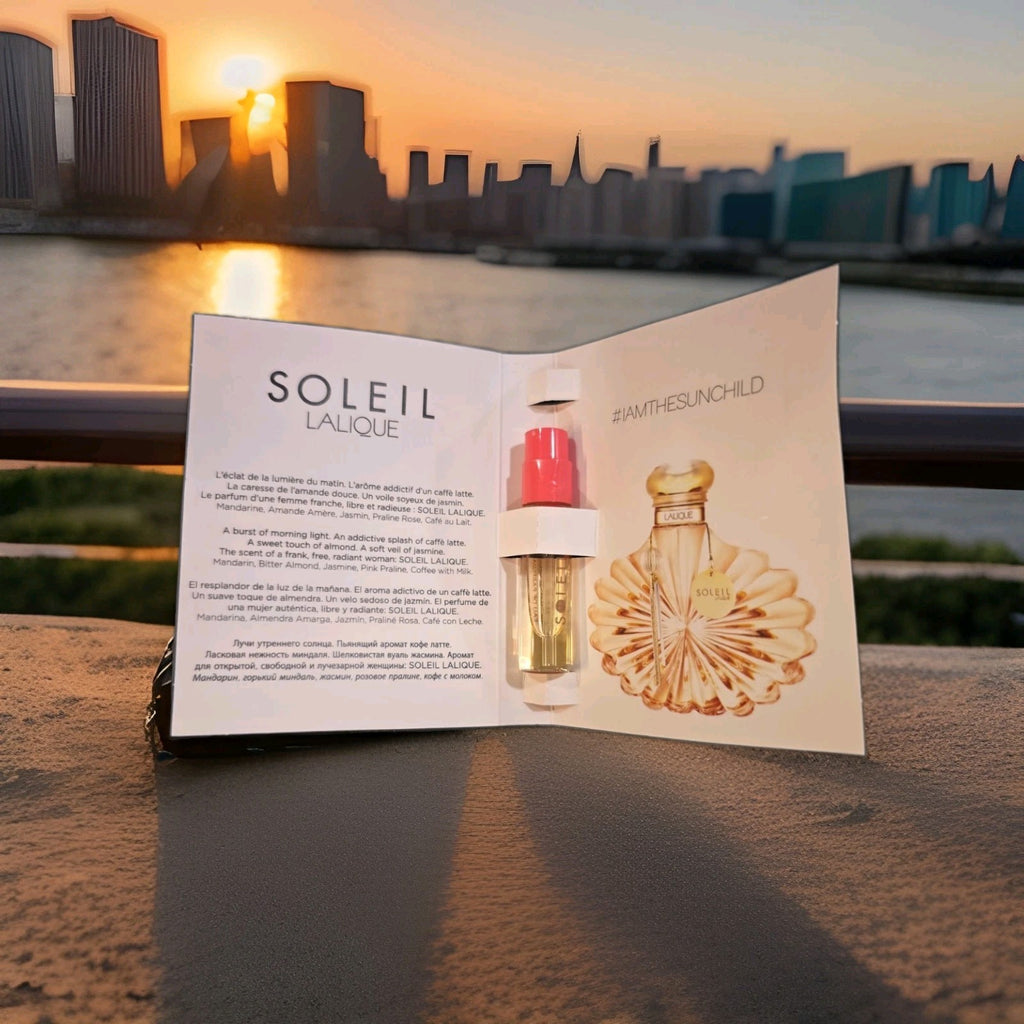 10 x Lalique Soleil LALIQUE Eau De Parfum 1.8 ml/0.06 oz Sample EDP Vial Spray