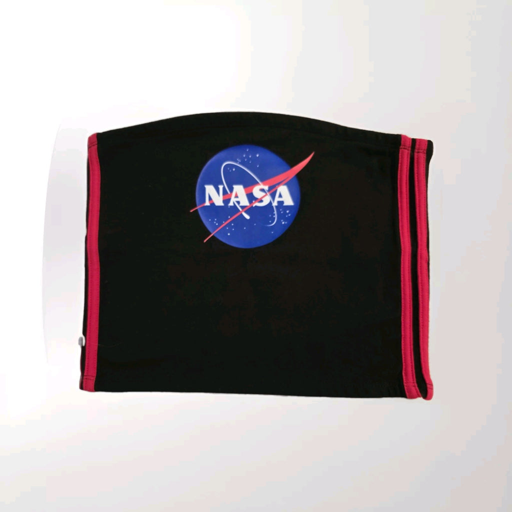 NASA Chemistry Cut off Midriff Abs Summer Swim Top Boyfriend Shirt Tube Top M0
